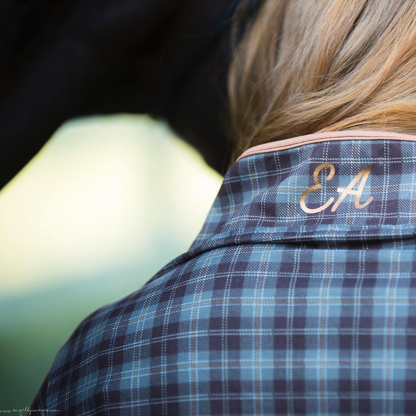 OPHELIA TOP brown/rust tartan