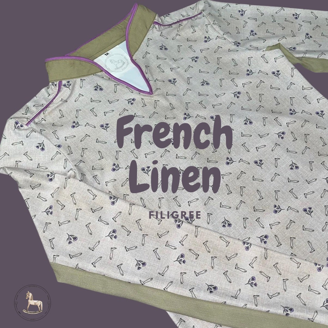 FILIGREE TOP french linen