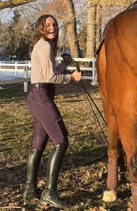 TREWS D' SPORT 2.0 - marchioness(plum) K/P riding tights