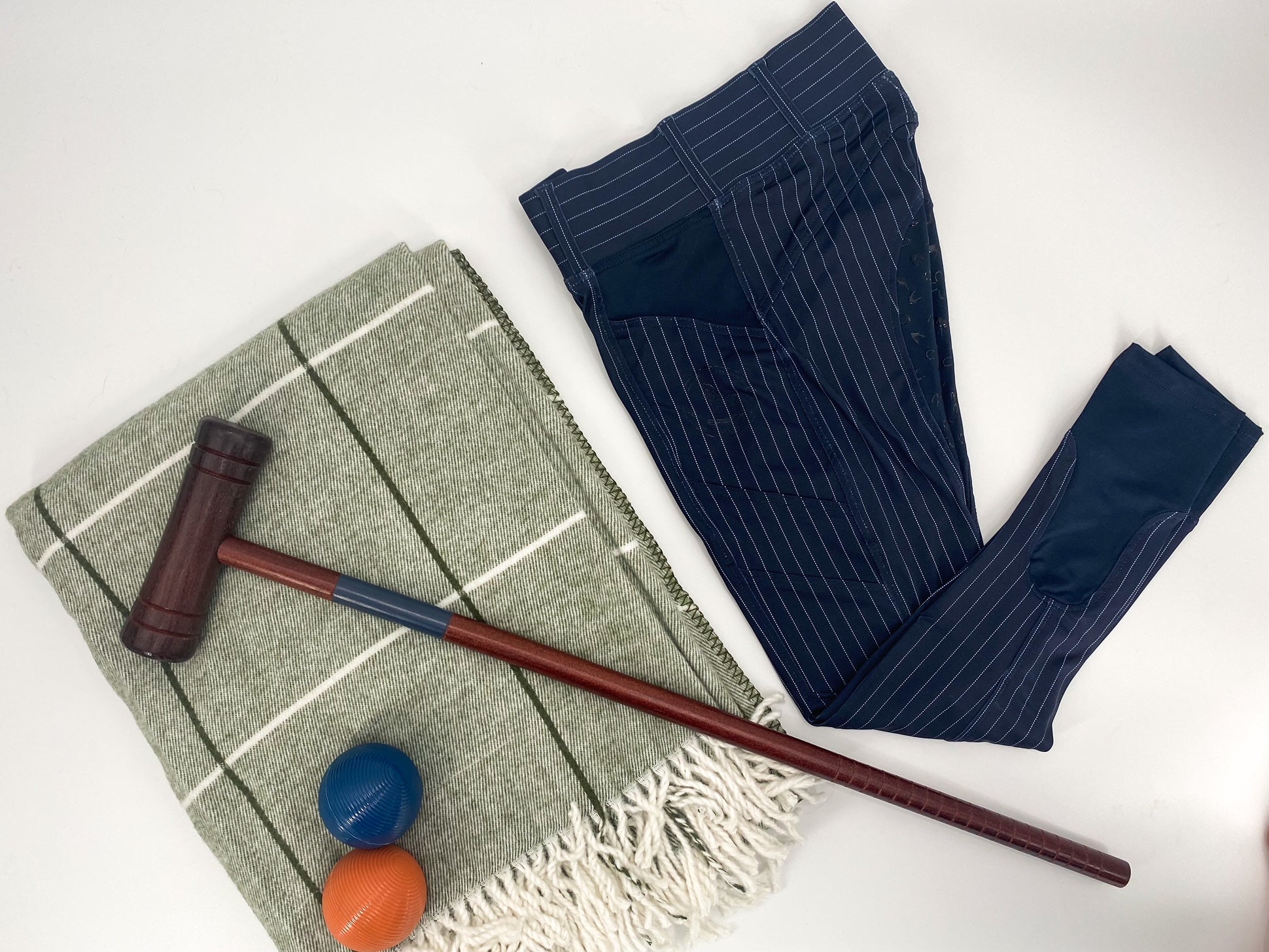 TREWS D' CLASSICO 2.0 - navy pinstripe K/P riding tights
